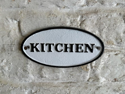 Kitchen sign